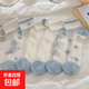 襪子女春夏季ins潮超薄款透明淺口玻璃絲襪水晶襪花邊短襪 10雙 均碼