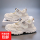 女童夏季新款涼鞋公主鞋軟底包頭輕便魔術(shù)貼透氣網(wǎng)面鞋中大童童鞋 米白色 YY-2001 37 內長(cháng)23cm