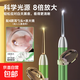 成人兒童可視發(fā)光挖耳勺8倍放大掏耳朵神器嬰兒發(fā)光放大鏡耳勺新生兒寶寶耳/鼻屎鑷子采耳套裝 發(fā)光耳勺套裝（4款耳勺頭+電池+放大鏡+收納盒）