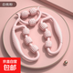 腿部按摩器環(huán)形夾腿滾輪瘦大腿小腿肌肉放松瘦腿神器多功能泡沫軸 白桃粉丨九輪環(huán)形按摩