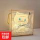 創(chuàng  )意卡通小夜燈不插電房間臥室可愛(ài)裝飾擺件兒童發(fā)光玩具生日禮物 招財貓/藍+方盒/拉菲草 配3顆電池