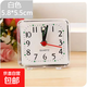 鬧鐘時(shí)尚簡(jiǎn)約宿舍床頭神器迷你小鬧鐘家用兒童創(chuàng  )意可愛(ài)便宜時(shí)鐘表 白色+5號電池