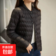 時尚輕薄款棉服女秋冬季棉衣內(nèi)膽立領(lǐng)棉襖外套輕便保暖上衣J1120 黑色 2XL （90-105斤）