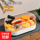 高級烏龜缸生態(tài)缸專(zhuān)用 家用多型號魚(yú)缸耐用爬寵飼養箱水陸兩用 橙色花灑烏龜缸大號套餐B