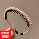 帶齒發(fā)箍女短發(fā)頭箍壓發(fā)卡洗臉用老年人老太太發(fā)夾發(fā)飾夾子 粉色