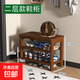 可坐鞋柜家用換鞋凳入戶(hù)門(mén)廳鞋架子出租屋宿舍收納現代簡(jiǎn)約大容量 52二層平面換鞋凳