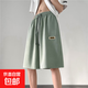 妄潮清倉冰絲短褲男夏季五分褲百搭潮牌寬松大碼男生運動(dòng)休閑沙灘 【冰絲涼感跑量款】CS匯D06綠色 2XL 建議體重125-135斤可穿