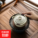 米黃汝窯大號(hào)蓋碗手抓壺防燙單個(gè)泡茶不燙手手抓壺茶碗高端茶具 手抓壺