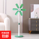 駱駝電風(fēng)扇家用落地扇電扇八葉強風(fēng)靜音制冷大風(fēng)量學(xué)生宿舍辦公室小型立式風(fēng)扇 柔風(fēng)六葉落地扇（抹茶綠） 標配 1.3米電線(xiàn)