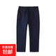 兒童純棉校服直筒長(cháng)褲中大童卡其色西褲小學(xué)生校褲春秋款休閑褲子 039藏青 130 身高130CM 50斤左右