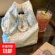 可愛(ài)碎花手提帆布包上班雜物小拎包夏天包包女2025新款手腕包韓系 碎花手腕包【1個(gè)】-無(wú)掛件