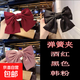 紅色蝴蝶結頭飾發(fā)夾女后腦勺夾子發(fā)卡兒童卡子日系學(xué)生jk發(fā)飾頭花 酒紅+黑色+韓粉