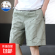 純棉工裝短褲男夏季寬松大碼五分褲男士薄款運(yùn)動(dòng)休閑沙灘中褲潮流 521卡其色 2XL 【130-150斤左右】