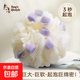 海綿沐浴球彩虹浴花成人洗澡不散起泡網(wǎng)狀大號掛式搓澡吸水毛巾 隨機顏色 2個(gè)裝【巨綿密】