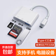 相機讀卡器sd卡適用蘋果索尼佳能尼康iPhone口傳輸線手機tf內(nèi)存OTG轉(zhuǎn)換器typec轉(zhuǎn)接頭ccd連接直傳 Type-C接口三合一【支持SD/TF卡/U盤】