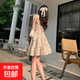 法式純欲辣妹夏季海邊度假碎花吊帶連衣裙顯瘦氣質(zhì)初戀短裙小個(gè)子 碎花吊帶連衣裙 XL 建議120-130斤