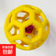貓狗玩具發(fā)聲解悶鈴鐺球自嗨磨牙耐咬柯基泰迪幼犬寵物貓咪玩具球 鏤空球-黃色球中鈴鐺-1個(gè)裝 無(wú)規格
