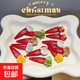 圣誕節(jié)紅色發(fā)夾圣誕發(fā)飾少女可愛夾子網(wǎng)紅bb卡通麋鹿雪人卡通發(fā)卡 圣誕卡通發(fā)10個（款式隨機(jī)）