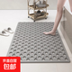 大圓孔浴室墊防滑墊家用淋浴房洗澡防摔墊腳墊吸盤(pán)地墊腳墊子排水 深灰色 80*120cm
