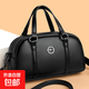 軟皮2025新款時(shí)尚大容量單肩手提斜挎包簡(jiǎn)約輕奢優(yōu)雅波士頓包包女 黑色913