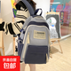 【海瀾之家制造商】大容量書包女男高中初中生中學(xué)生背包韓版 藍(lán)色