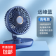 電風(fēng)扇家用桌面風(fēng)扇USB小風(fēng)扇充電小米同款迷你小風(fēng)扇學(xué)生宿舍靜音制冷辦公室大風(fēng)力臺式電風(fēng)扇 5寸-遠(yuǎn)峰藍(lán)-無搖頭 【升級電機(jī)】