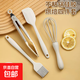 烘焙工具套裝硅膠刮刀打蛋器夾子油刷家用蛋糕廚房 三件套【刮刀+油刷+打蛋器】