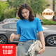 【阿瑪尼制造商】LP同款春夏氣質(zhì)純色針織衫女天絲打底針織衫 雅光蘭 M （90-110斤）