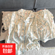 云朵棉睡衣女夏季薄款可愛(ài)卡通短袖短褲寬松網(wǎng)紅家居服套裝可外穿 50305云朵棉雙短-11藍色熊 L