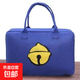 抖音同款卡通旅行包大容量行李收納袋輕便時(shí)尚韓版毛氈手提衣物韓 藍色鈴鐺