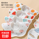TPU防水層a類(lèi)圍嘴嬰幼兒新生兒寶寶防吐奶圍兜純棉紗布口水巾 0815-混色女寶 5條裝