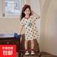 【兒童夏季裙子】新款立體卡通印花百搭純棉短袖男女童洋氣童裝 波點(diǎn) 110 碼（建議身高95-105cm）