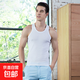 【純棉背心】男士夏季運(yùn)動(dòng)無袖修身打底內(nèi)穿健身全棉吊帶上衣汗衫 白色 XL 【建議120-140斤左右】