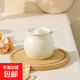 豬油罐家用廚房耐高溫調(diào)料罐帶蓋辣椒油罐辣子罐油鹽罐調(diào)味罐 中號奶白800ml