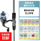 碳素泛用路亞竿新手套裝遠投海竿拋竿直柄紡車(chē)輪槍柄水滴輪釣魚(yú)竿 1.65m 直柄竿+基礎紡車(chē)輪套裝