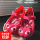 MINI DD2025夏季新款貓咪女童涼鞋寶寶果凍鞋兒童魚嘴鞋公主可愛 玫紅 20 內(nèi)長(zhǎng)12cm 5碼