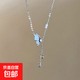甜酸蝴蝶項鏈百搭小眾個(gè)性仙氣鎖骨鏈2024年新款脖子配飾品春夏天 夢(mèng)蝶項鏈【水滴款