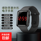 小方塊電子手表時(shí)尚戶(hù)外運動(dòng)學(xué)生兒童LED電子表男女 黑帶槍殼