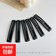 簡(jiǎn)約氣質(zhì)方形發(fā)夾女生夏季劉海碎發(fā)夾子高級(jí)感bb夾后腦勺發(fā)卡頭飾 全黑6件