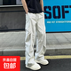 美式機能風(fēng)速干工裝褲男夏日輕薄冰絲褲子戶(hù)外休閑運動(dòng)登山?jīng)_鋒褲 淺灰色  L 【115-130斤】