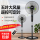 澳柯瑪電風扇家用落地扇大風量電扇遠距送風立式輕音制冷機械遙控客廳宿舍五葉扇風扇 16英寸三檔風速遙控款