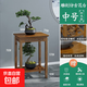 花架子簡(jiǎn)易室內(nèi)實(shí)木花盆架客廳中式仿古落地式吊蘭架花幾陽(yáng)臺(tái)花架 加長(zhǎng)款75高中號(hào)雕刻仿古花臺(tái)