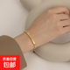 可調(diào)節(jié)鈦鋼抽拉手鏈韓風(fēng)ins時(shí)尚金色一字字母春夏潮百搭精致氣質(zhì) 彎管抽拉手鏈-金色A0928