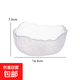 【熱賣(mài)】輕奢日式錘紋玻璃碗沙拉碗碟套裝家用水果盤(pán)北歐風(fēng) 中號 透明色