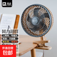 駱駝電風(fēng)扇家用桌面小風(fēng)扇臺式電扇循環(huán)扇制冷臥室學(xué)生宿舍辦公室床頭大風(fēng)力搖頭扇 夾扇-銀灰色-三檔風(fēng)/可搖頭【贈無(wú)痕貼2片】 單機-自帶1.3米線(xiàn)