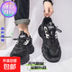 【爆款推薦】韓版男鞋秋冬透氣百搭運動(dòng)休閑跑步勞保鞋老爹款潮鞋 黑桔色 42【標準鞋碼】