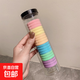 韓式高端無(wú)痕橡皮筋發(fā)繩女秋冬氣質(zhì)扎頭發(fā)皮套高彈力耐用發(fā)圈頭繩 淺彩色20個(gè)（袋裝）