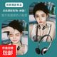 高顏值頭戴式復古懷舊經(jīng)典小紅書(shū)同款網(wǎng)紅拍照 頭戴式有線(xiàn)手機耳機電腦 四六級考試耳機 黑色 圓孔 3.5mm接口