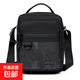 新款多功能男包休閑韓版簡(jiǎn)約運動(dòng)戶(hù)外斜挎包潮流男士大容量單肩包 黑色 中包