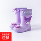 可愛(ài)庫洛米兒童雨鞋女童三麗鷗防滑水靴小學(xué)生上學(xué)專(zhuān)用幼兒園水鞋 紫色 庫洛米可調節防水束口 32 200mm 內長(cháng)19cm鞋高27.32cm